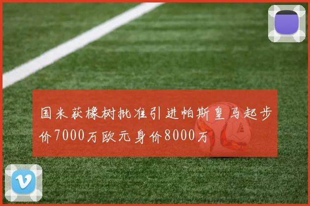 国米获橡树批准引进帕斯皇马起步价7000万欧元身价8000万